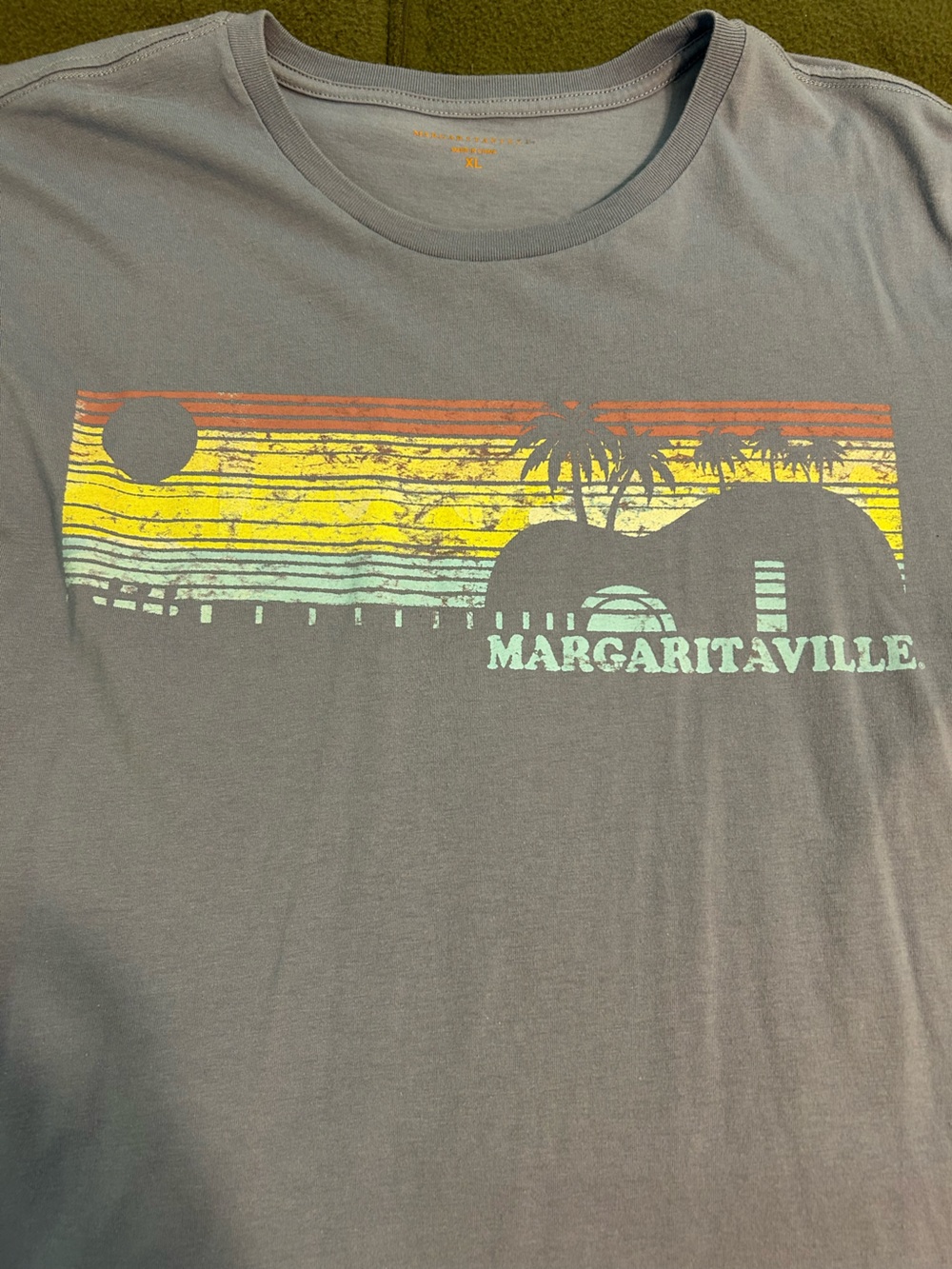 Margaritaville Blue Crew Neck Short Sleeve Tee